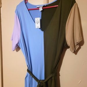 Curvy Girl Colorblock Maxi